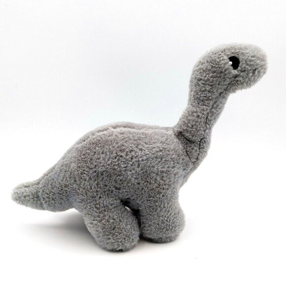 Kelly Toy BABY Gray BRONTOSAURUS DINOSAUR RATTLE Plush Cuddle Plush 12" - Picture 1 of 4